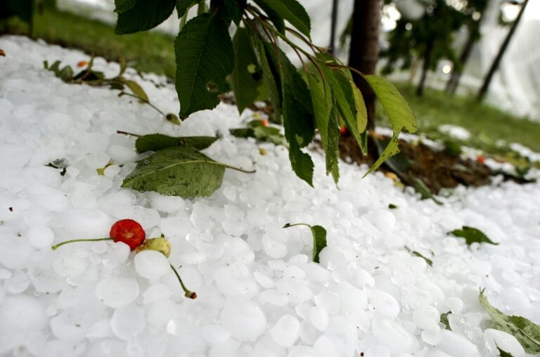 Des orages de grêle et de fortes pluies se sont abattus dans le Sud-Ouest lundi en fin de journée © FABRICE COFFRINI