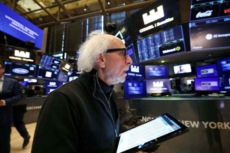 Un opérateur à la Bourse de New York, le 19 mai 2025. © TIMOTHY A. CLARY