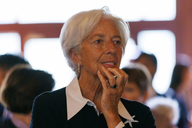 La présidente de la Banque centrale européenne (BCE), Christine Lagarde, le 20 mai 2025 à Banff, dans l'Alberta, au Canada. © Cole Burston/