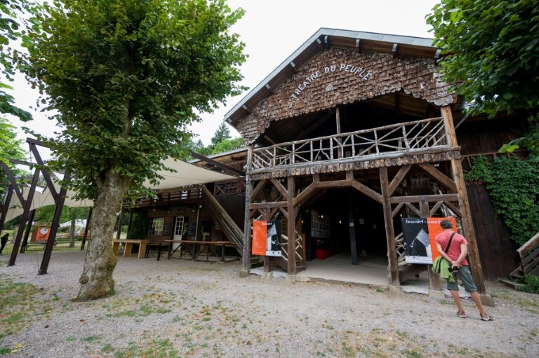 Le "Théâtre du Peuple" à Bussang, le 29 juillet 2022 dans les Vosges © JEAN-CHRISTOPHE VERHAEGEN