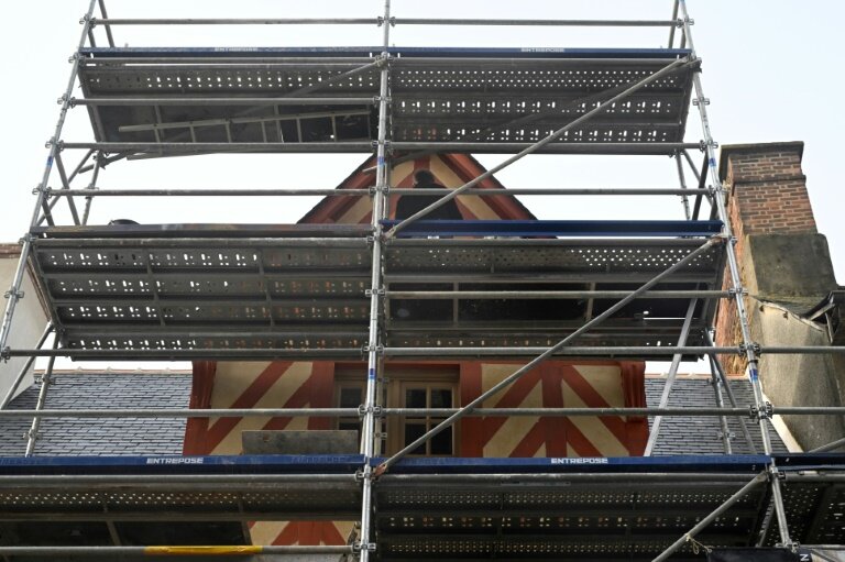 Maison en rénovation à Rennes (ouest de la France). Photo prise le 15 novembre 2023 © Damien MEYER