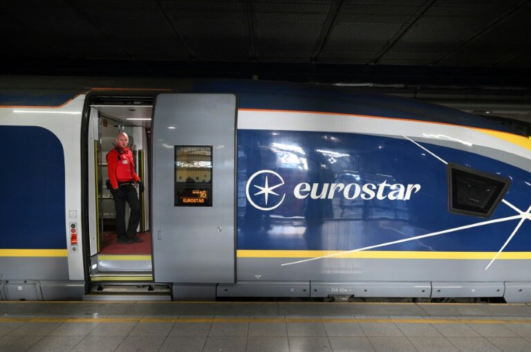 Un Eurostar à la gare de Bruxelles-Midi le 2 avril 2025 © NICOLAS TUCAT