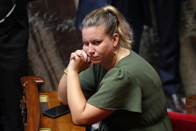 la cheffe des députés de La France insoumise Mathilde Panot à l'Assemblée nationale, le 30 juin 2025 à Paris © Ludovic MARIN