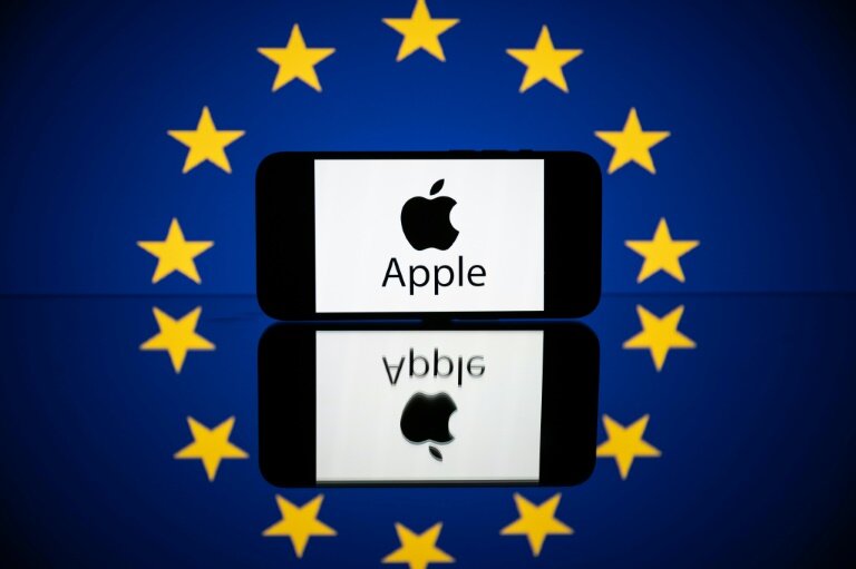 Le groupe américain Apple a annoncé lundi avoir interjeté appel devant la justice de l'UE de l'amende de 500 millions d'euros infligée en avril par Bruxelles pour des clauses abusives dans sa boutique App Store © Lionel BONAVENTURE