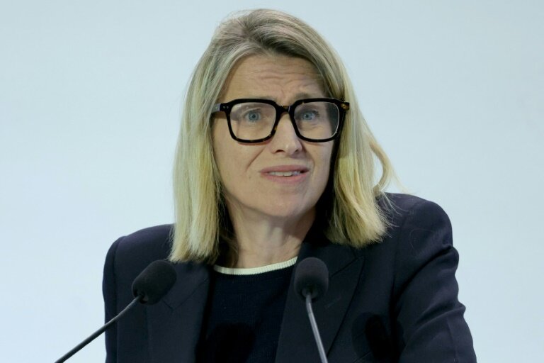 La ministre chargée du Travail et de l'Emploi Astrid Panosyan-Bouvet le 15 juillet 2025 © Thomas SAMSON