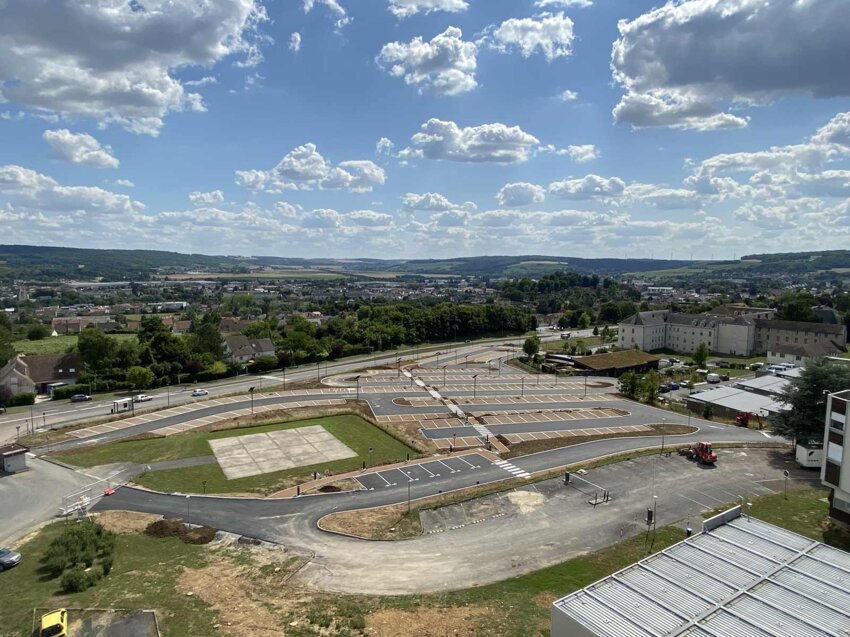 Le parking est opérationnel. (c) Hôpital de Chaâteau-Thierry