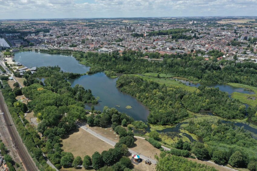 Le parc d'Isle et les marais d'Isle sont un poumon vert à quelques minutes à pied du centre-ville de Saint-Quentin. (c) Agglo du Saint-Quentinois