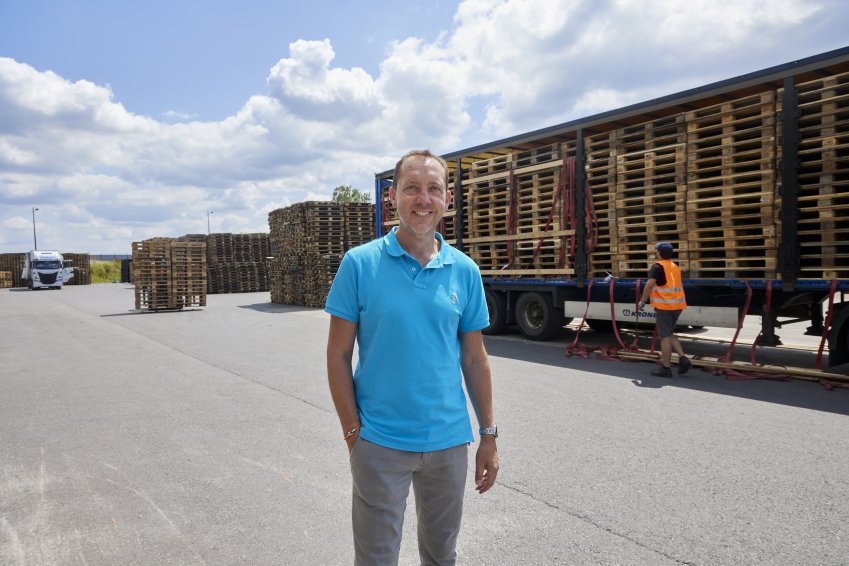 Grégory Leblan, dirigeant de HDF Emballages. © Christophe Kicien