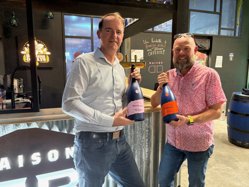 Henri-Luc Dhalluin, dirigeant de la Brasserie des Lys et Sébastien Cousin, CEO de CIV 5.0.