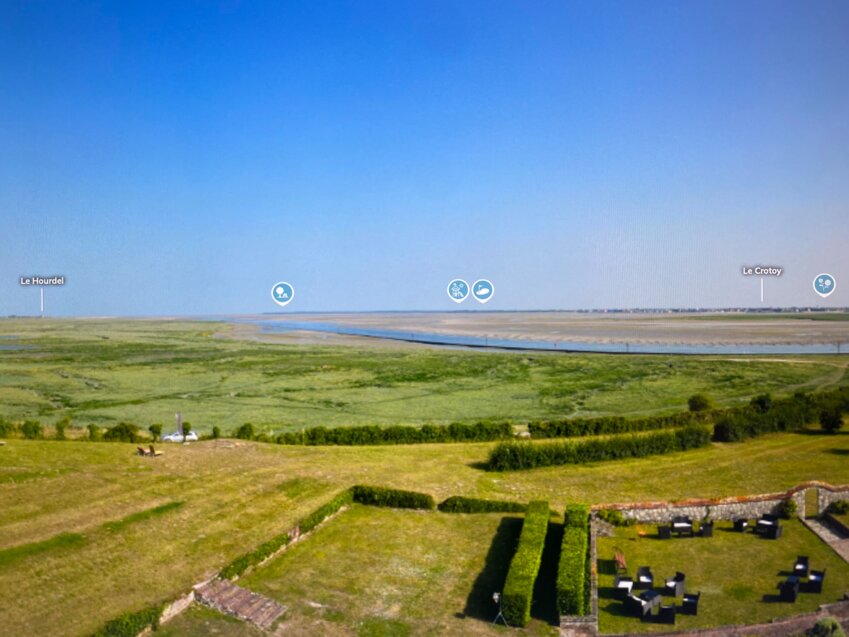 La vue de la webcam offre un panorama d’exception sur l’estuaire.