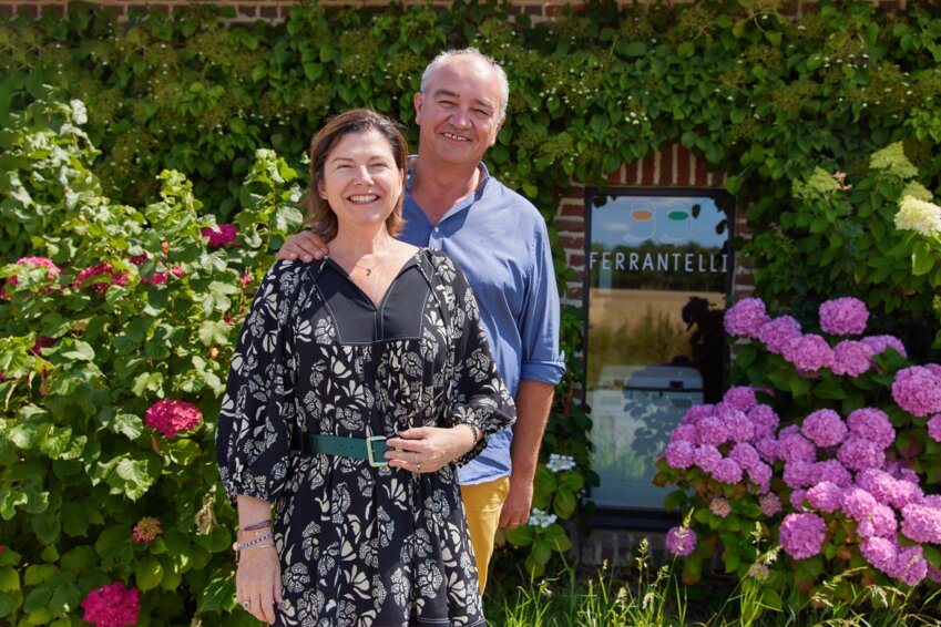 Vito et Alexia Ferrantelli, dirigeants de l’entreprise éponyme. ©Léna Heleta