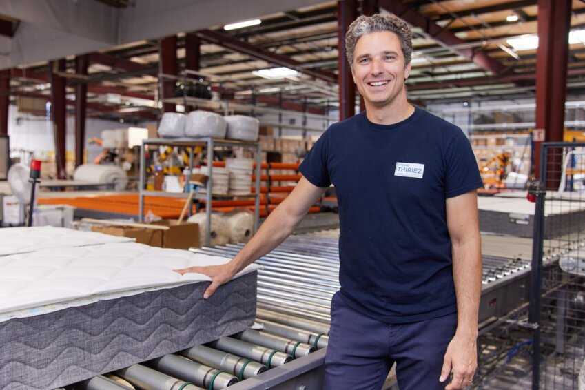 Geoffrey Thiriez, dirigeant de Thiriez Literie. ©