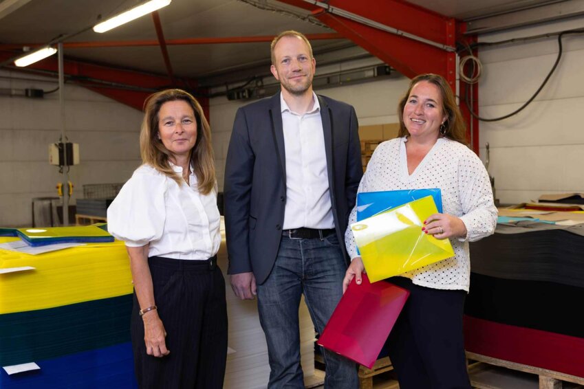 Vanessa Viquel, directrice général de Viquel, Vincent Taquoy, directeur des usines et Mélanie Viquel, responsable du développement. (c) Marie-Line Waroude