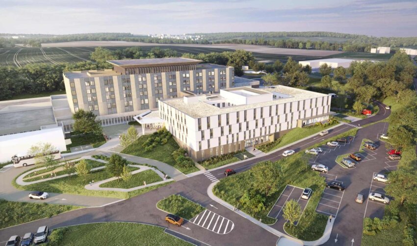 Un nouveau bâtiment va être créé au centre hospitalier de Château-Thierry. (c) Hôpital Jeanne de Navarre