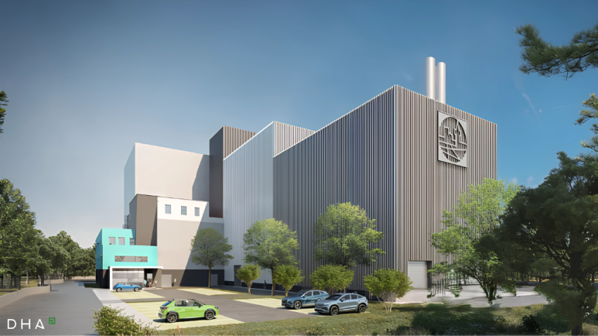 Le futur centre de valorisation énergétique de Labeuvrière. © CABBALR/DHA