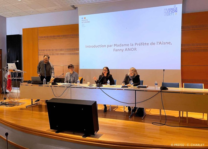 La préfète Fanny Anor a réuni une COP à Laon. (c) préfecture de l'Aisne