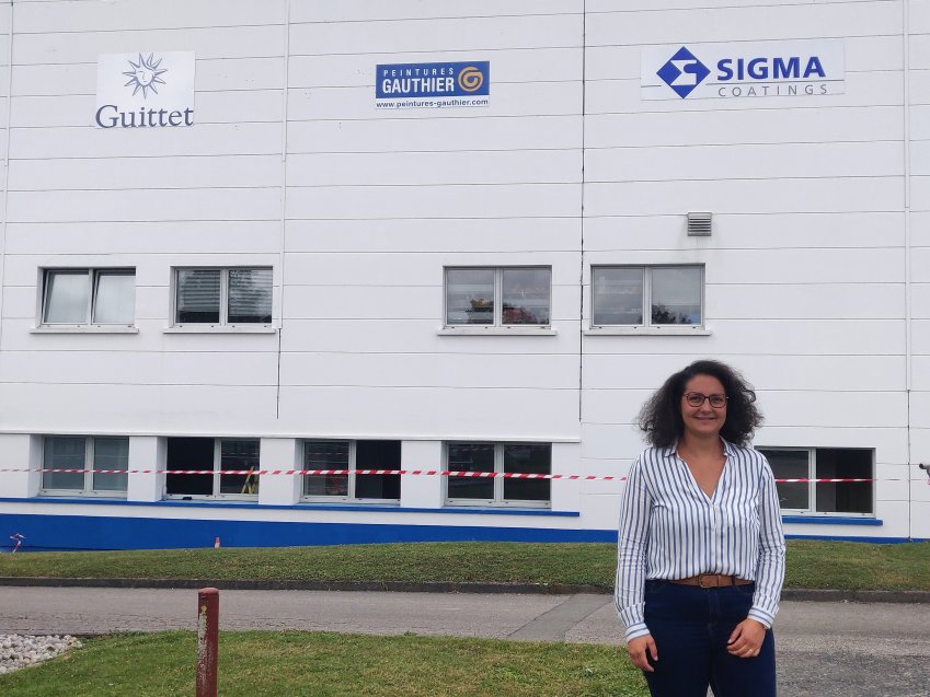 Aurélie Carmona-Bertin, directrice de l’usine PPG de Moreuil.