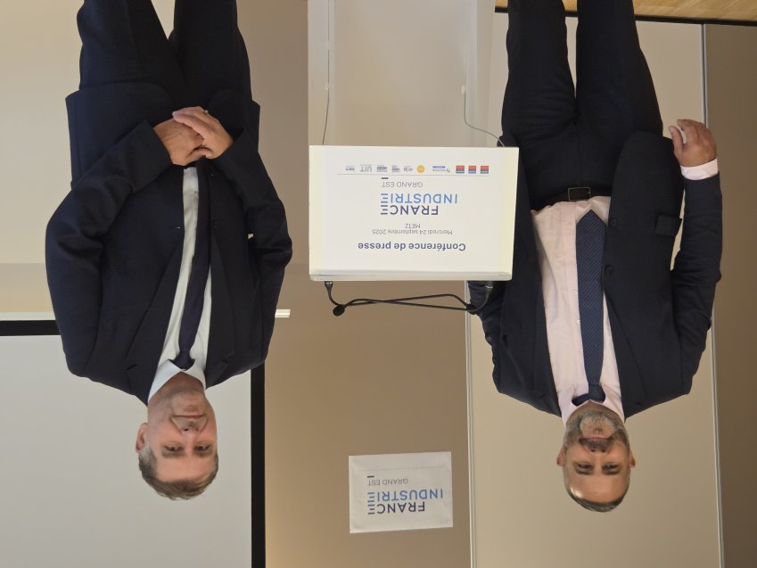 Sébastien Renault et Arnaud Bernier sont les chefs de file de France Industrie Grand Est. © Laurent Siatka.