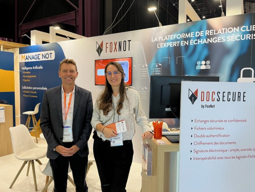 Julien Letourneux, CEO de FoxNot et Camille Mornieux, ingénieure commerciale de FoxNot.