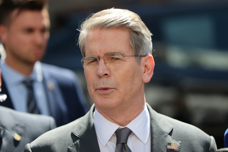 Le secrétaire américain au Trésor Scott Bessent à Madrid lundi © Thomas COEX