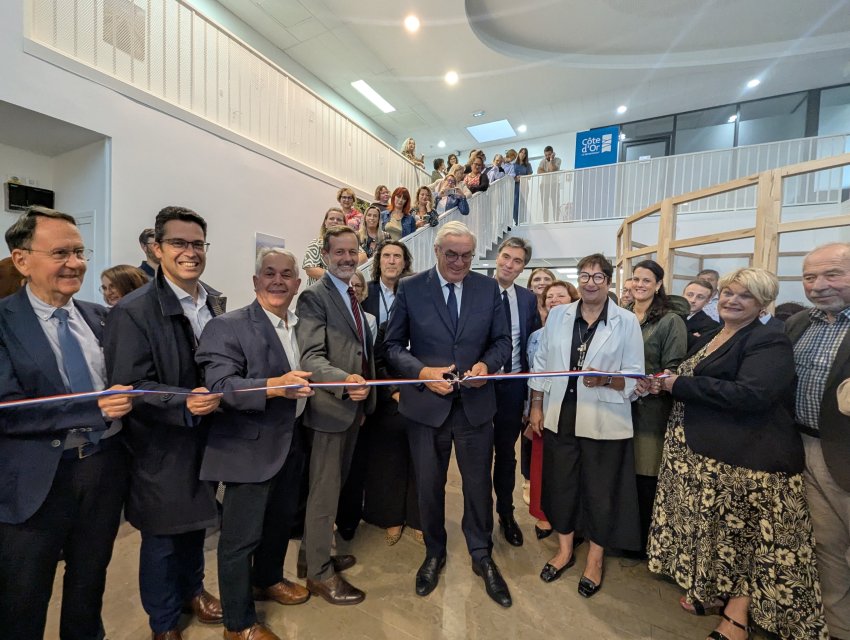 François Sauvadet, président du conseil départemental de Côte-d’Or, a inauguré la nouvelle maison départementale de Beaune, un investissement de près de six millions d’euros. © Aletheia Press / Nadège Hubert