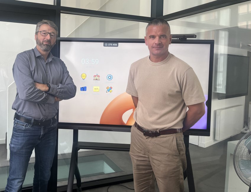 Didier Scellier, directeur technique et innovation, et Benjamin Brousse, dirigeant de Speechi.