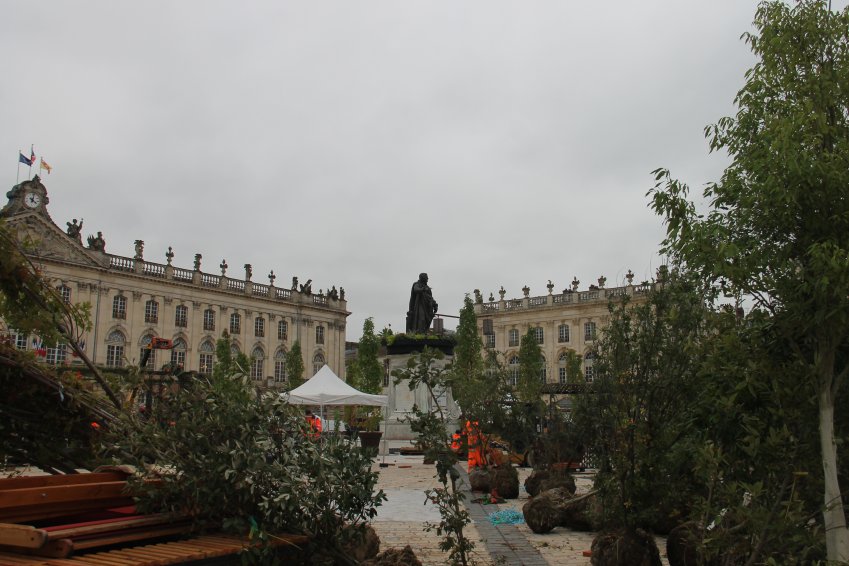 © Emmanuel Varrier. Le montage du 22e Jardin éphémère, annoncé du 3 octobre au 2 novembre à Nancy, est en cours. L’an passé, 500 000 visiteurs ont déambulé dans cette vitrine de l’écologie urbaine. 