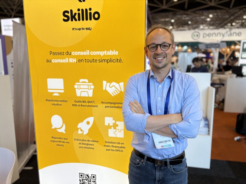Marc Cousin, fondateur-dirigeant de la start-up Skillio au service des cabinets d'experts-comptables et de consultants. © Marie Boullenger