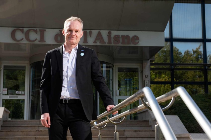 Rodolphe Richez, directeur exécutif de la CCI Aisne est aussi le directeur de la mission Rev3 au sein de la CCI Hauts-de-France. (c) Cyrille Struy