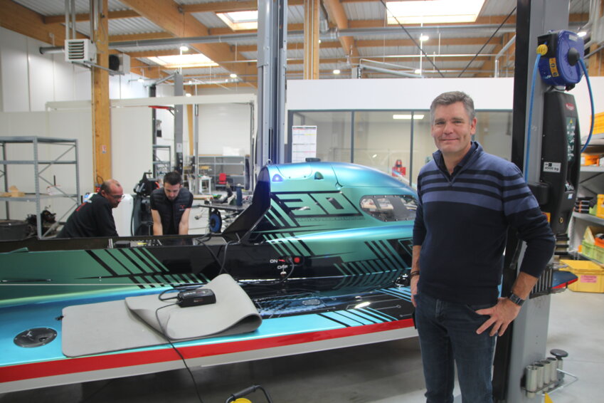 Christophe Vergneault dirige Technomap depuis 2014. Il veut s'ouvrir au marché du nautisme. © Aletheia Press / B.Delabre