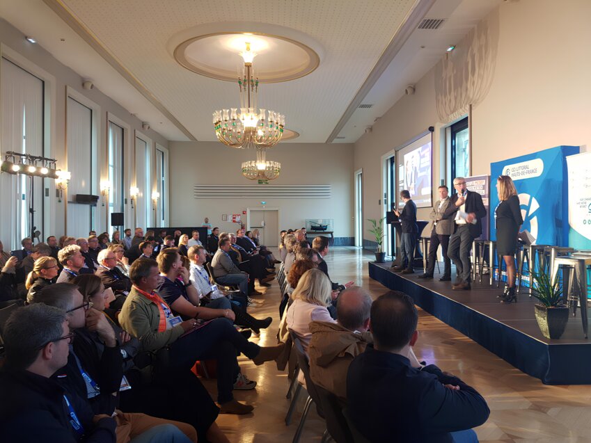 Environ 80 personnes ont participé à l'événement de la CCI dédiée à la transmission-reprise d'entreprise, organisée le 14 octobre au siège calaisien de la chambre de commerce et d'industrie. © Aletheia Press / Arnaud Stoerkler