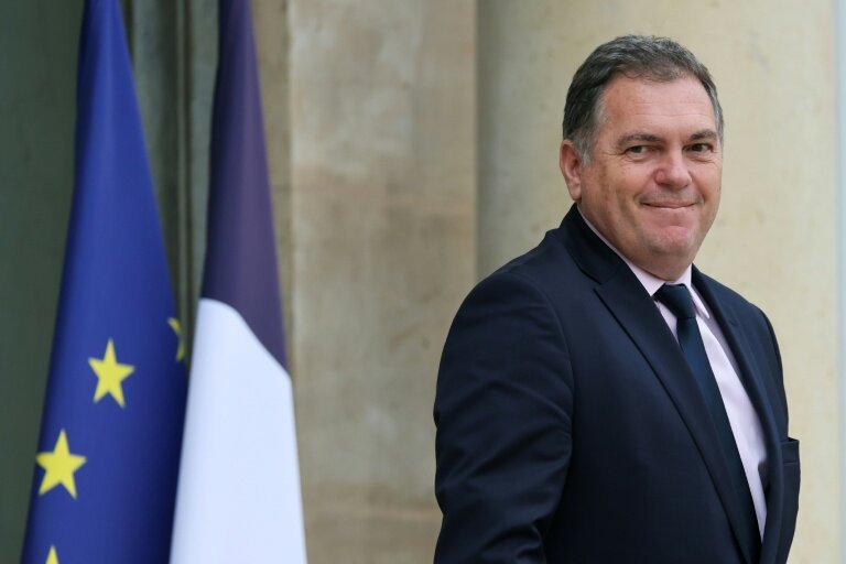 Le ministre des Transports, Philippe Tabarot, sur le perron de l'Elysée, le 16 juillet 2025 à Paris © Ludovic MARIN