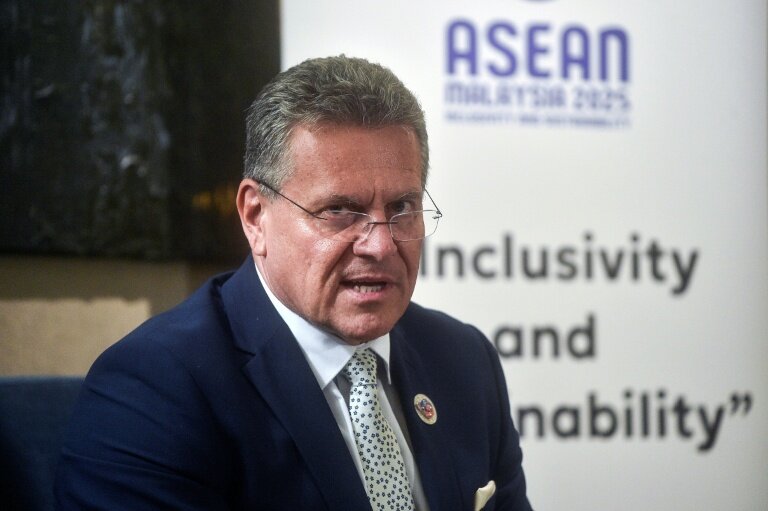 Le Commissaire européen chargé du Commerce, Maros Sefcovic, à Kuala Lumpur, à l'occasion d'un sommet de l'Asean, le 25 septembre 2025 © Arif Kartono