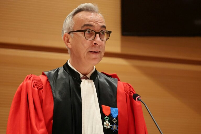 Le procureur  national   antiterroriste Olivier Christen au tribunal de Paris, le 29 septembre 2025 © Ludovic MARIN