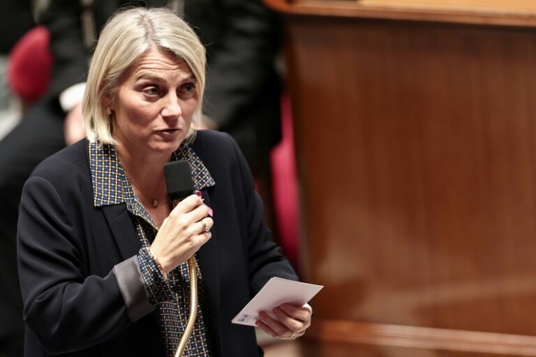La ministre de la Santé Stéphanie Rist à l'Assemblée nationale, le 29 octobre 2025, à Paris © Thibaud MORITZ