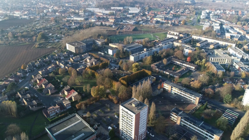 Les Oliveaux, avant les déconstructions de 2025. Crédit Mairie de Loos