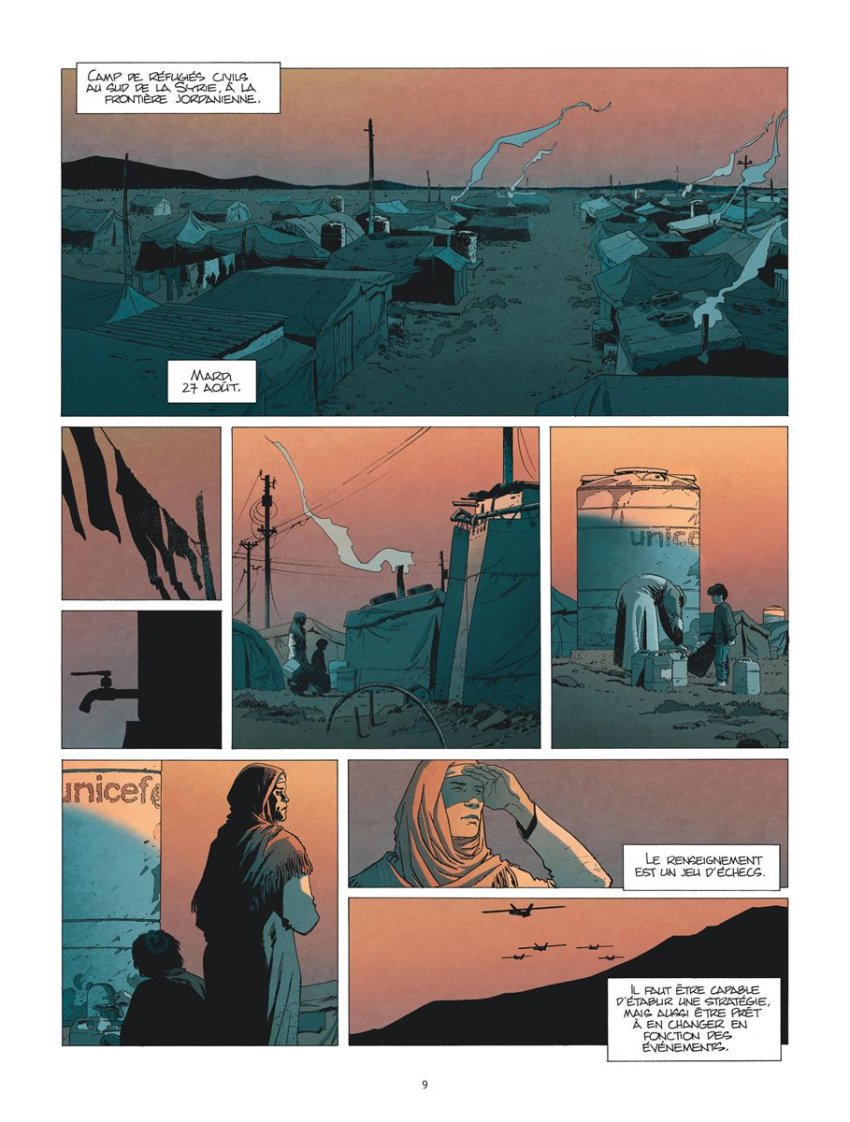 Quelques planches de la BD "Intelligences".