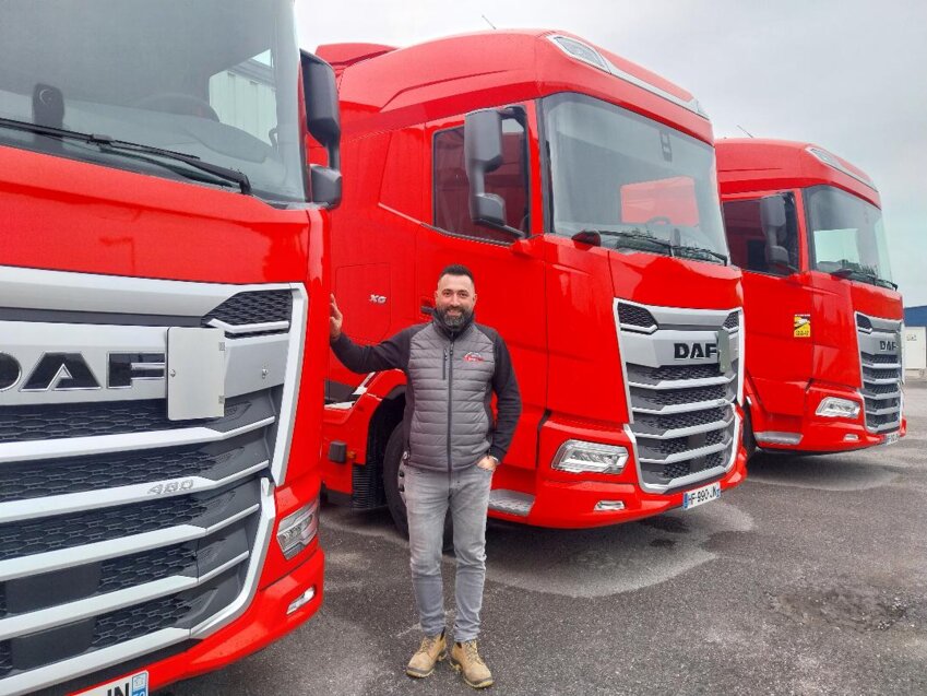 Maxime Marquis a repris l'entreprise de transport et logistique familiale en début d'année 2025.