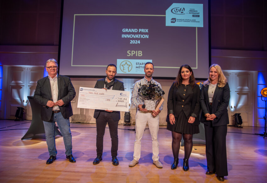 © CMA Grand Est. L'entreprise SPIB s'est vu remettre le trophée innovation au titre de l'année 2024.