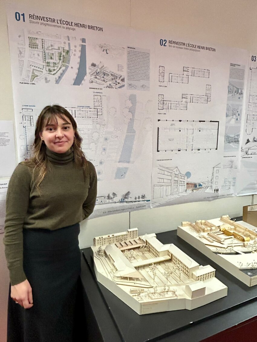 Agathe Toussaint, lauréate 2024 de l'Académie de Stanislas. © l'Ecole Nationale Supérieure d'Architecture de Nancy.