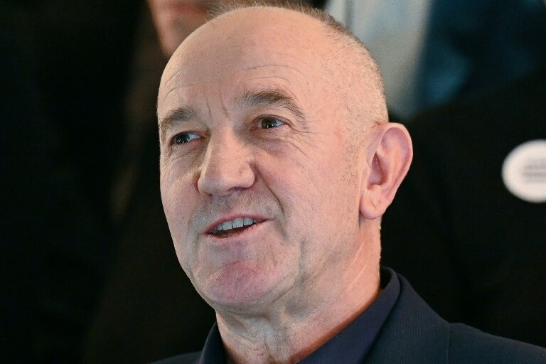 Le président de l'Académie Goncourt Philippe Claudel lors de l'attribution du prix, le 4 novembre 2025 à Paris © Bertrand GUAY