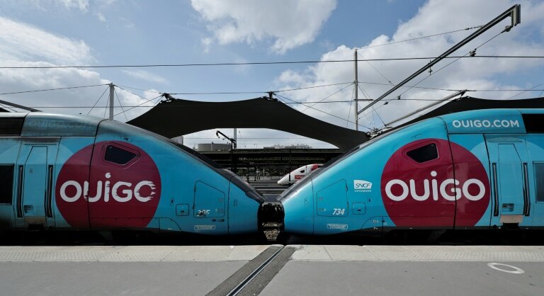 Des TGV Ouigode la SNCF à la gare de Lyon à Paris, le 24 avril 2025 © STEPHANE DE SAKUTIN