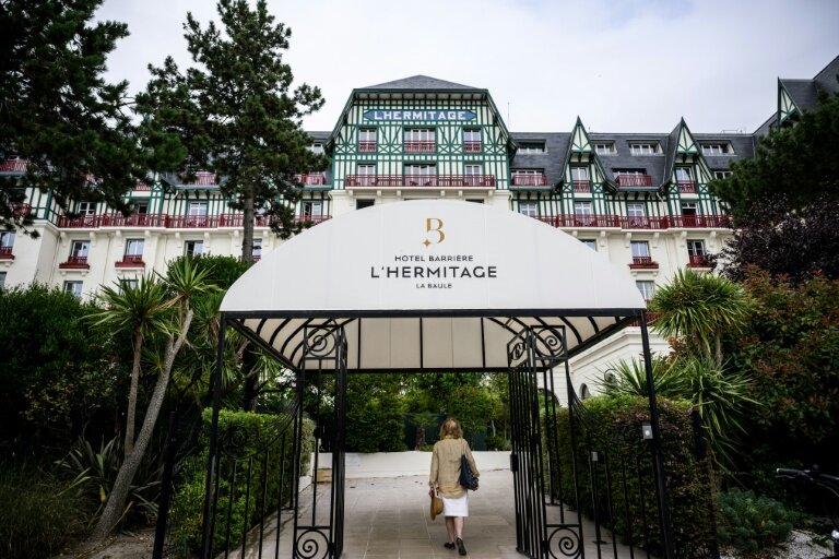 L'hôtel Barrière L'Hermitage à La Baule, le 11 juillet 2023 © LOIC VENANCE