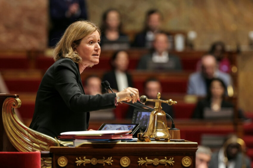 La présidente de l'Assemblée nationale, Yaël Braun-Pivet,le 12 novembre 2025. © Thomas Samson
