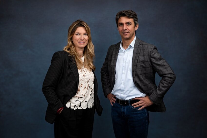 Ericka Lebunetelle et Benoît Larade, cofondateurs de Synkra.