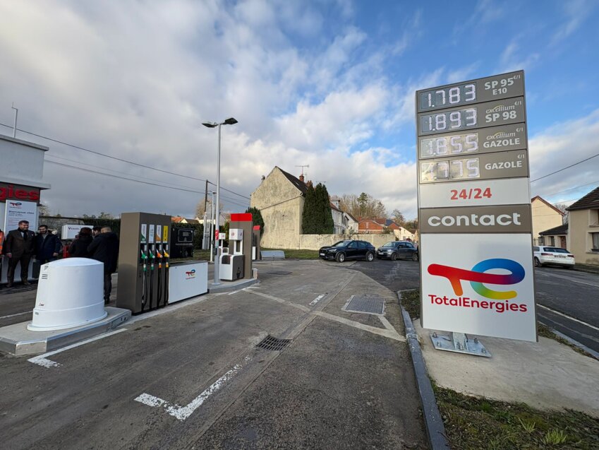 La station TotalEnergies d'Oulchy-le-Château a rouvert.