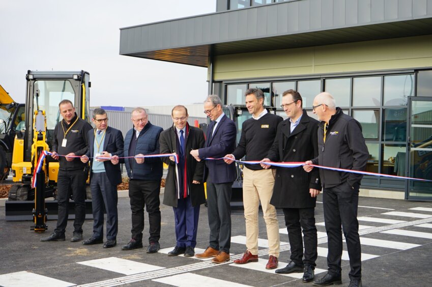 Pierre-Antoine Ferru, l'ex-directeur général de la CAL, lors de l'inauguration de la nouvelle base de ManutOne (Groupe CAL) le 18 janvier dernier, à Ville-en-Vermois. © ManutOne.