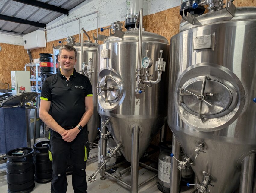 Loïc Knota a ouvert sa brasserie il y a maintenant trois ans à Nogentel. (Aletheia Press/DLP)