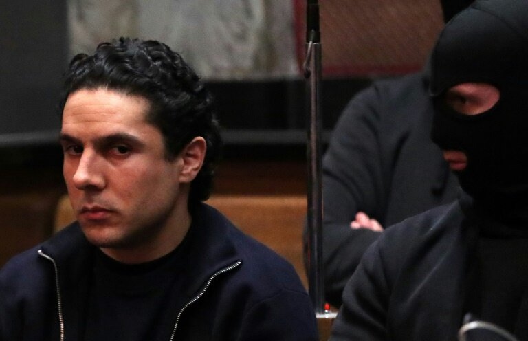 Mehdi Nemmouche lors de son procès pour l'attentat terroriste au Musée juif de Bruxelles, le 12 mars 2019 au Palais de justice de Bruxelles © YVES HERMAN