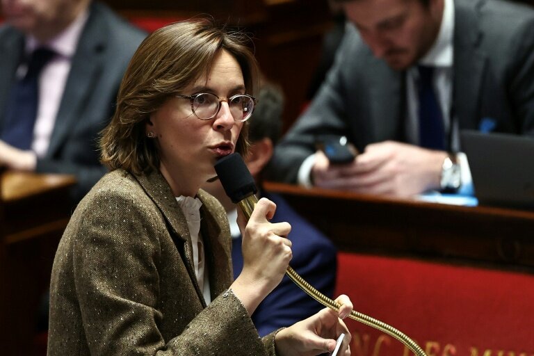 La ministre des Comptes publics, Amélie de Montchalin, lors d'une séance consacrée à la deuxième lecture du projet de loi de finances de la sécurité sociale pour 2026 (PLFSS) à l'Assemblée nationale, à Paris, le 4 décembre 2025 © Anne-Christine POUJOULAT